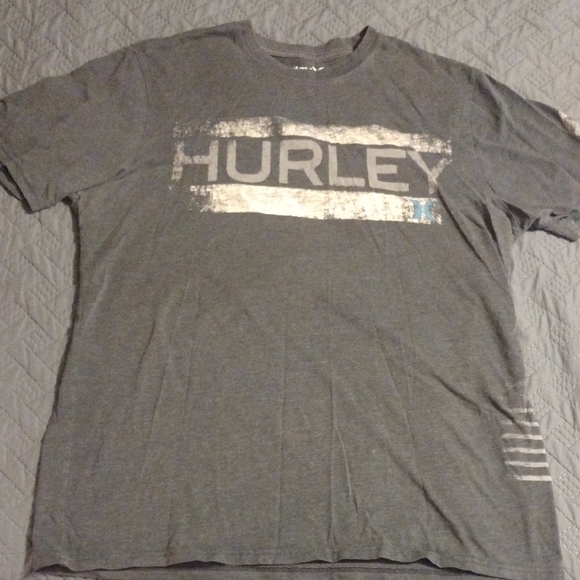 Hurley Gray Short Sleeve Tee Casual Comfort - Picture 1 of 6